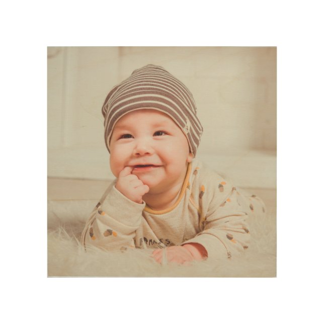 BABY PHOTO CUSTOM  WOOD WALL ART (Front)
