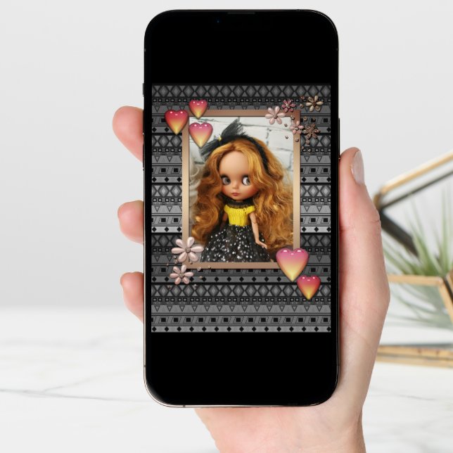 Baby photo dolls, dolls, personalized, hobby announcement (Front Digital)