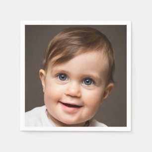 Baby Photo Face Fun Party Napkins