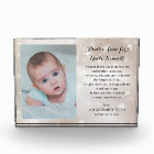 Baby Photo Godparents Poem on Sparkles
