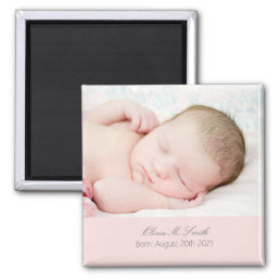 Baby Photo Keep Sake Personalized Magnet