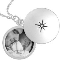 Baby Photo Keepsake Personalized Locket Necklace