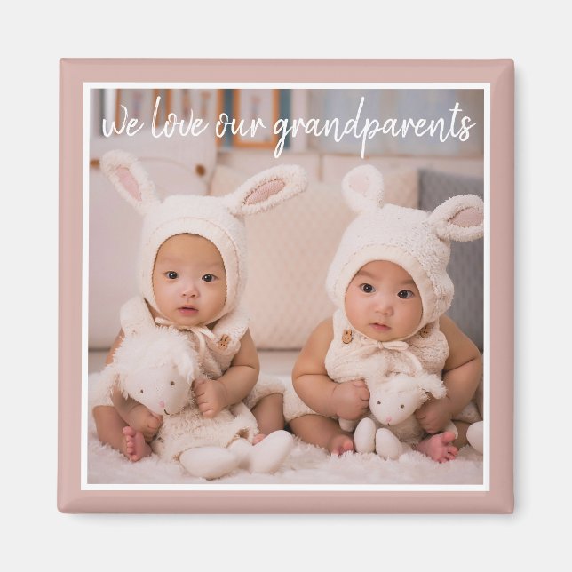 Baby Photo Magnets for Grandparents (Front)