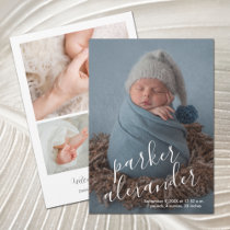 Baby Photo Modern Birth Announcements