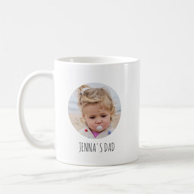 Baby Photo Mug for Dad Personalized (Left)