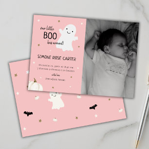 Baby Photo Newborn Fall Birth Announcement