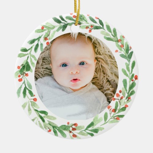 Baby Photo Ornament _ First Christmas 