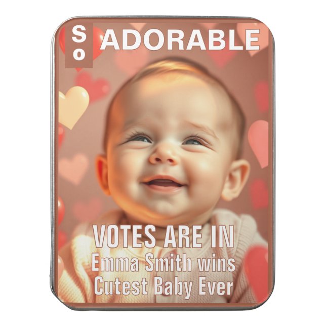 Baby Photo Puzzle // Fun Magazine Cover (Lid Vertical)