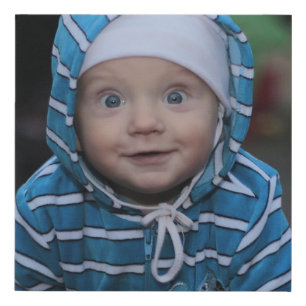 Baby Photo Template For Wall Collage or Shelf Faux Faux Canvas Print