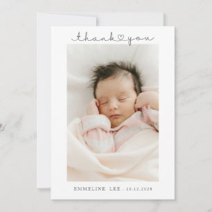 Baby Photo Thank You Birth Announcement
