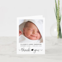 Baby Photo Thank You Birth Announcement