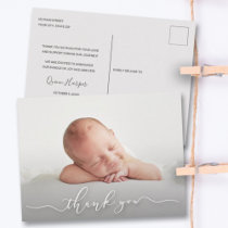 Baby Photo Thank You Birth Announcement Postcard