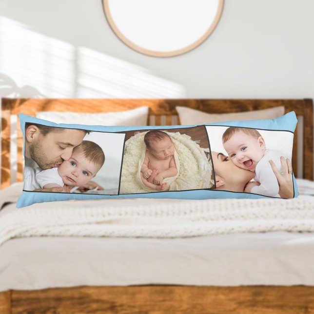 Baby Photo ZigZag Picture Montage Custom Body Pillow (Creator Uploaded)