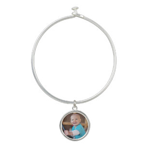 Baby Picture Mother's Mothers Family Child Photo Bangle Bracelet