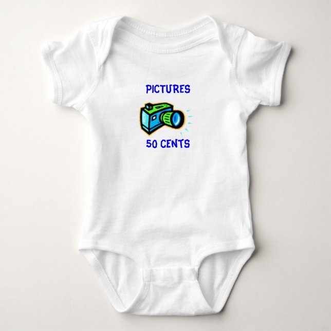 Baby Pictures T-Shirt Baby Bodysuit (Front)