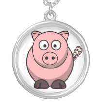 Baby Pig Cartoon Necklace