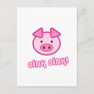 Baby Pig Cartoon Postcard