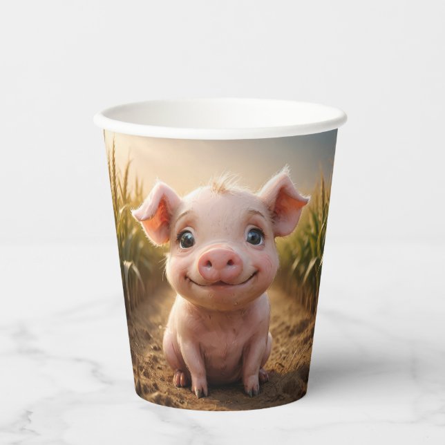 Baby Pig Paper Cups (Front)