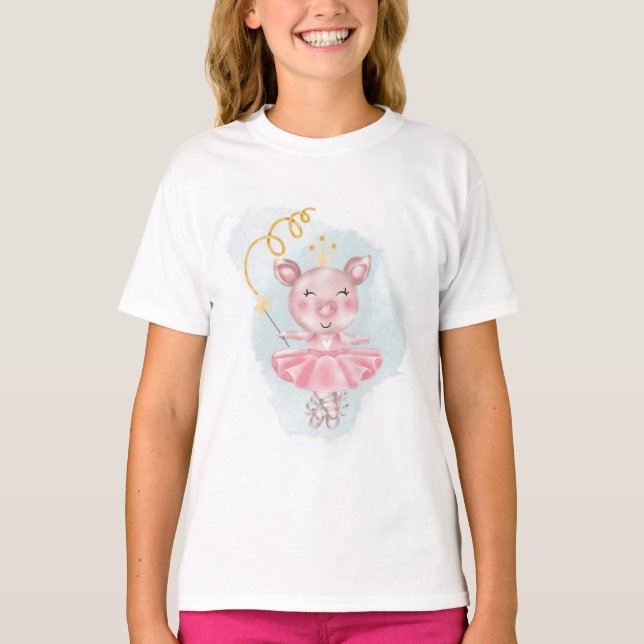 Baby Piggy Ballerina T-Shirt (Front)