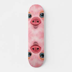Baby Piglet Skateboard Pink - Smile
