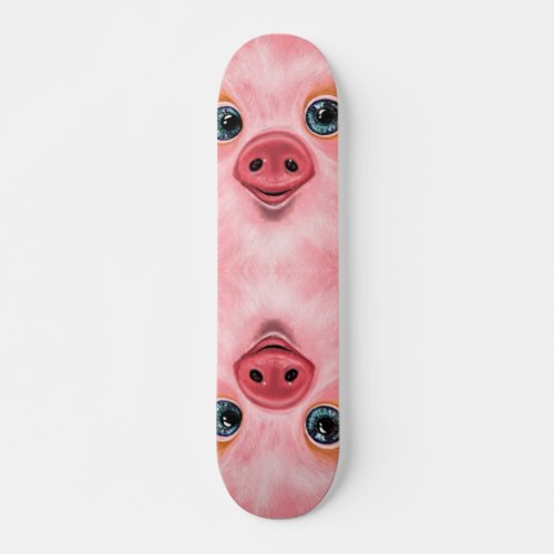 Baby Piglet Skateboard Pink _ Smile