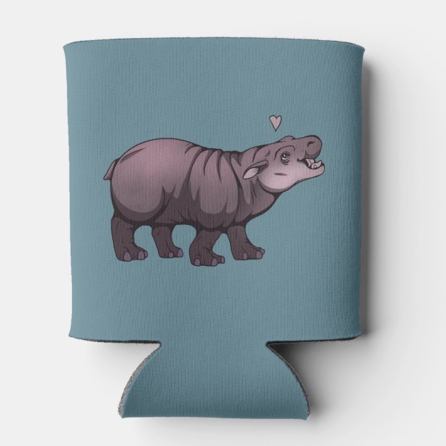 Baby Pigmy Hippo Can Cooler (Back)