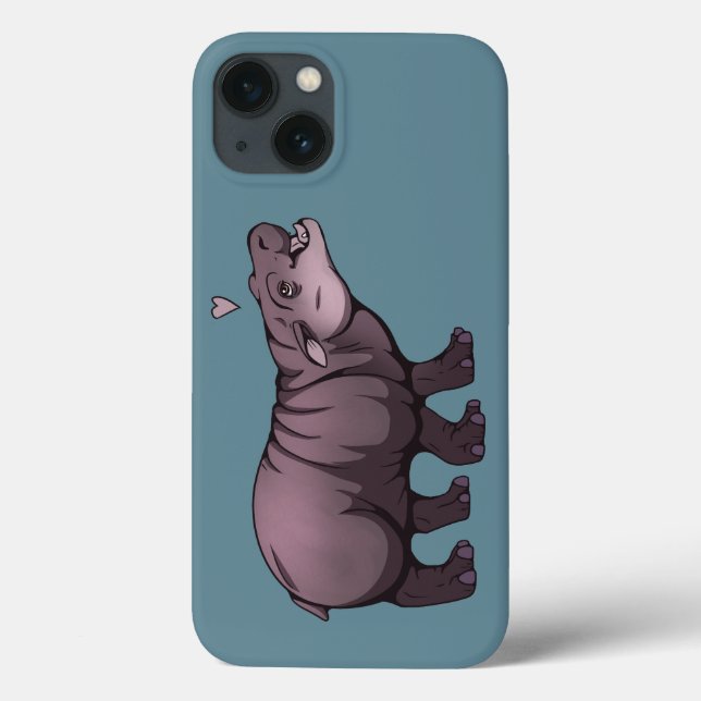 Baby Pigmy Hippo Case-Mate iPhone Case (Back)