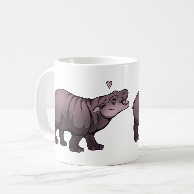 Baby Pigmy Hippo Coffee Mug (Front Left)