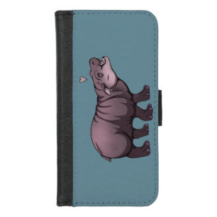 Baby Pigmy Hippo iPhone 8/7 Wallet Case