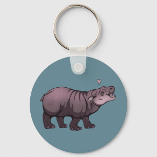Baby Pigmy Hippo Keychain