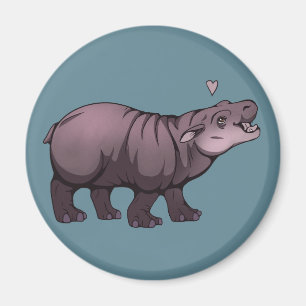 Baby Pigmy Hippo Magnet
