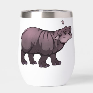 Baby Pigmy Hippo Thermal Wine Tumbler