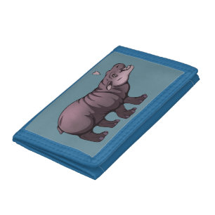 Baby Pigmy Hippo Trifold Wallet