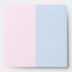 Baby Pink and Baby Blue Linen Envelopes