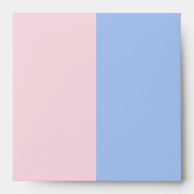 Baby Pink and Baby Blue Linen Envelopes (Front)