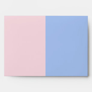 Baby Pink and Baby Blue Linen Envelopes