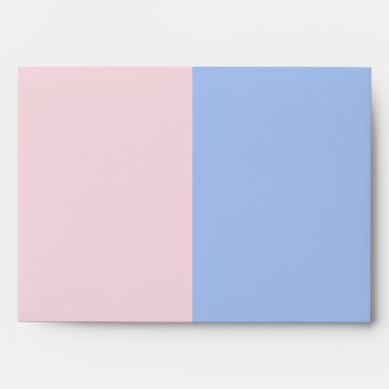 Baby Pink And Baby Blue Linen Envelopes by decembermorning at Zazzle