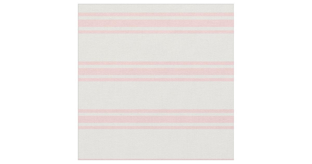 Baby Pink and White Ticking Stripes Fabric Zazzle
