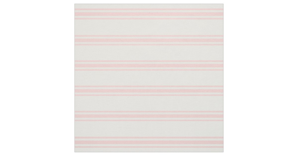 Baby Pink and White Ticking Stripes Fabric Zazzle
