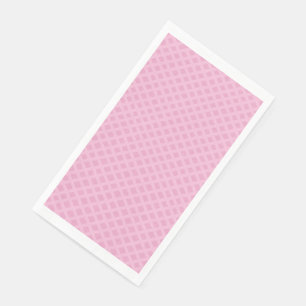 Baby Pink Basketweave Lattice Tone Paper Guest Towels
