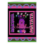 Baby pink Beautiful Merry Christmas Hakuna Matata (Front)