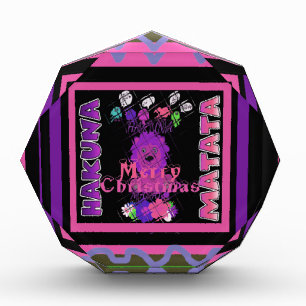 Baby pink Beautiful Merry Christmas Hakuna Matata Award