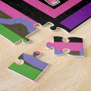 Baby pink Beautiful Merry Christmas Hakuna Matata Jigsaw Puzzle