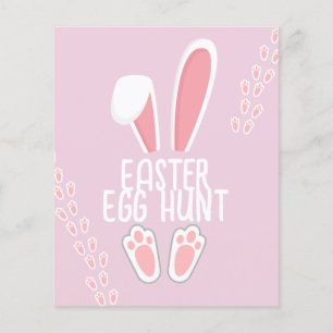 Baby Pink Bunny Kids Easter Egg Hunt Game