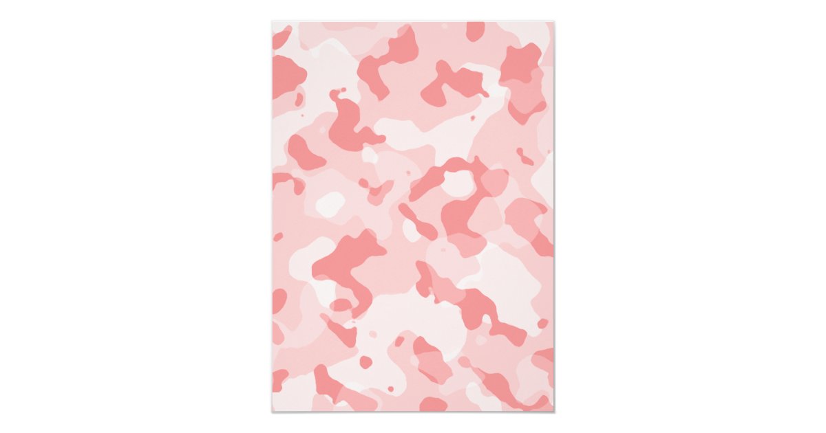 Baby Pink Camo; Camouflage Card | Zazzle