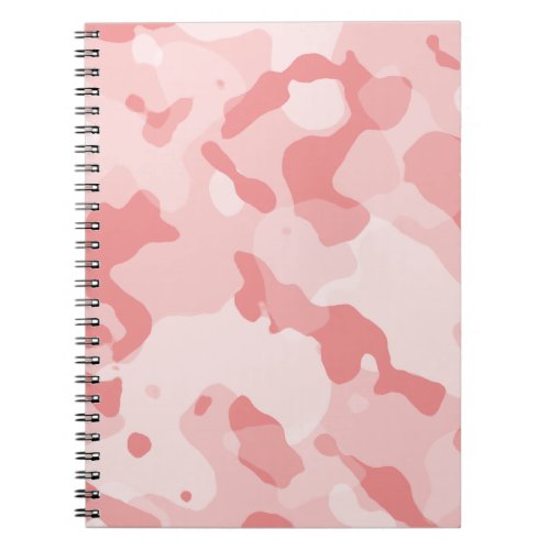 Baby Pink Camo Camouflage Notebook