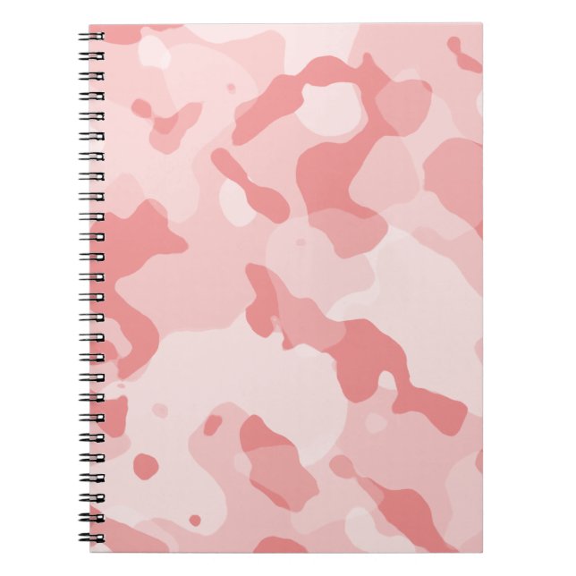 Baby Pink Camo; Camouflage Notebook (Front)