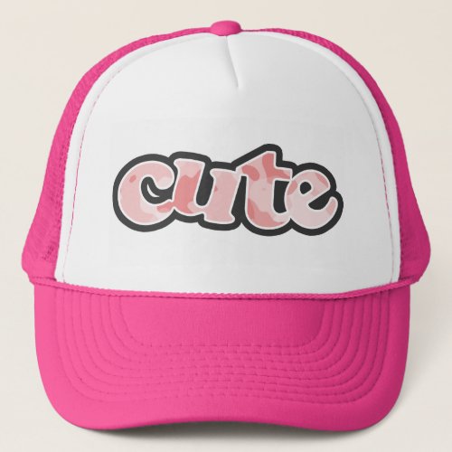 Baby Pink Camo Camouflage Trucker Hat