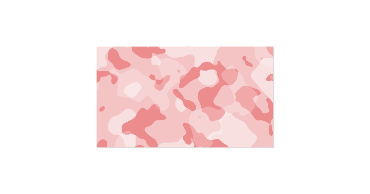 Baby Pink Camo; Personalized Business Card | Zazzle