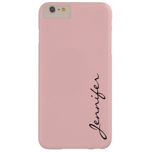 Baby pink color background barely there iPhone 6 plus case